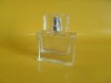 clear glass perfume bottle