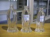 clear glass perfume bottle