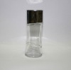 clear glass perfume bottle