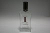 clear glass perfume bottle