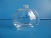 clear glass perfume bottle