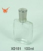 clear glass perfume bottle