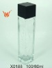 clear glass perfume bottle