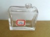 clear glass perfume bottle