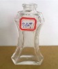 clear glass perfume bottle