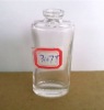 clear glass perfume bottle