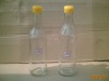 clear glass soy sauce bottle