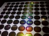 clear hologram stickers and label