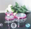 clear loose powder jar