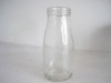 clear milk glass bottle