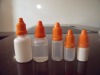 clear or white LDPE E-cig plastic eye drop bottle, liquid bottle