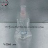 clear perfume packing glass bottle