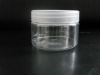 clear plastic cosmetic bottle with screw cap