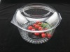 clear plastic salad bowls