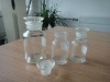 clear reagent glass bottle