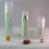 clear round cosmetic bottle(dual tubes)