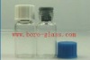 clear screw vial with stopper and cap