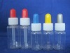 clear tube bottle colored cap