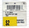 clothing self-adhesive price tag printing label