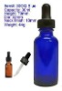 cobalt blue glass dropper bottle