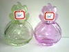 color glass perfume bottle with plastic cap