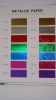 color metallic paper