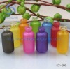 colored antibiotic bottle