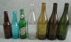 colored glass champagne burgundy wine bottles