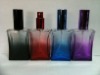 colored glass perfume bottle