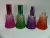 colored glass perfume bottle