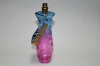 colored glass perfume bottle