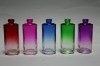 colored glass perfume bottle