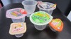 colorful PP plastic mini fruit  jelly cup