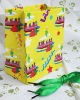 colorful Paper Bag for shopping and promotion with ribbon handle