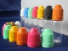 colorful clear dropper bottles