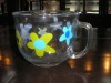 colorful glass cup