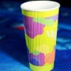 colorful ripple paper cup