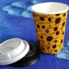 colorful ripple paper cup with lids