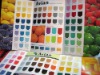 colour card of enamel paints