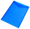 colourful PP file pocket document holder with button