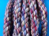 colourful three strands twisted cotton rope