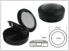 cosmetic powder case with two layers