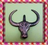 cow head nameplate for bags