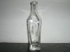 crystal clean flat  high quality glass bottle 500ml