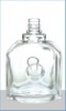 crystal white glass wine bottle