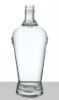 crystal white glass wine bottle