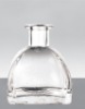 crystal white glass wine bottle