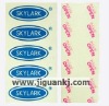 custom clear self-adhesive label