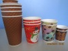 customer printing heat insulated double carton cups