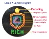 customized roundness logo 3D hologram sticker/anti-fake labels